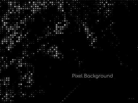 Abstract black modern pixel background vectorのイラスト素材