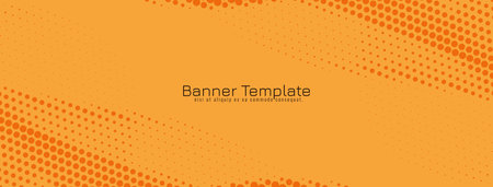 Abstract halftone style business banner vectorのイラスト素材