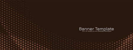 Modern elegant halftone style banner design vectorのイラスト素材