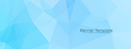 Modern blue color geometric polygonal banner design vectorのイラスト素材