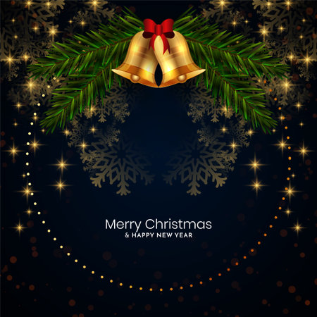 Merry Christmas festival celebration decorative elegant background vectorのイラスト素材