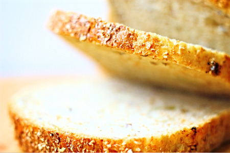 slice crust Bread brown tommy rooty soft tack tasty sunflower seeds beautiful appetizing breakfast...