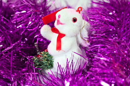 Christmas and New Year holidays background, winter season. Christmas greeting cardの写真素材