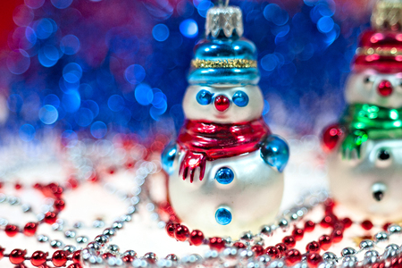 Christmas and New Year holidays background, winter season. Christmas greeting cardの写真素材