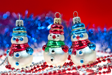Christmas and New Year holidays background, winter season. Christmas greeting cardの写真素材