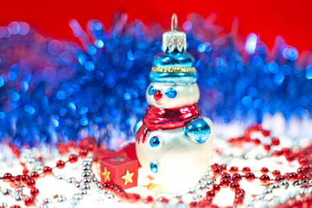 Christmas and New Year holidays background, winter season. Christmas greeting cardの写真素材