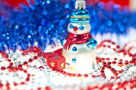 Christmas and New Year holidays background, winter season. Christmas greeting cardの写真素材
