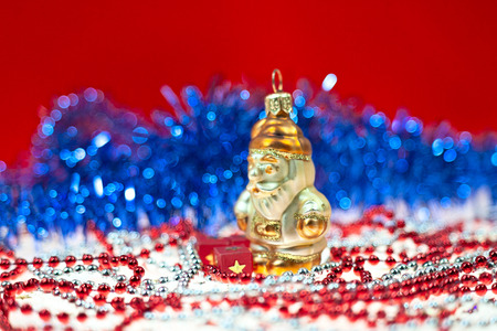Christmas and New Year holidays background, winter season. Christmas greeting cardの写真素材