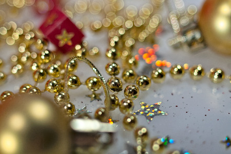 Christmas and New Year holidays background, winter season. Christmas greeting cardの写真素材