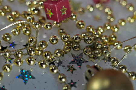 Christmas and New Year holidays background, winter season. Christmas greeting cardの写真素材