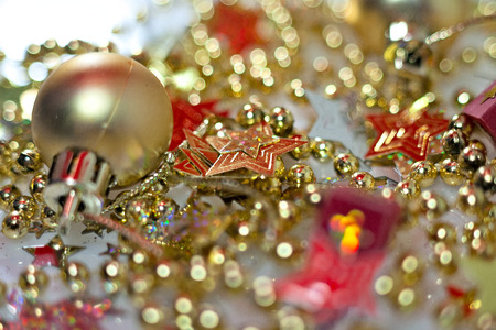 Christmas and New Year holidays background, winter season. Christmas greeting cardの写真素材