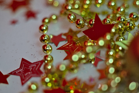 Christmas and New Year holidays background, winter season. Christmas greeting cardの写真素材