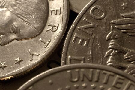 dollar coinsの写真素材