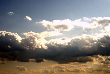 Fair weather evening sky の写真素材