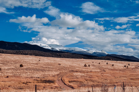 Gold Camp Belt Highway in Coloradoの写真素材