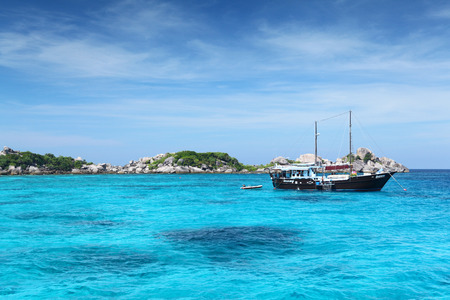 Ship on sea, Thailandのeditorial素材