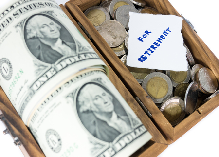 money saving for retirementの写真素材