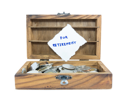 money saving for retirementの写真素材