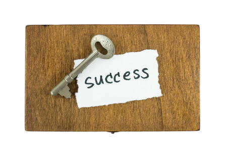 success concept with key on boxの写真素材