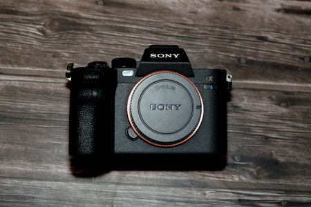 Cairo, Egypt, October 20 2022: Sony Alpha A7s iii mirrorless professional full frame digital camera...