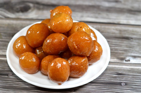 Zalabia dessert, a type of middle eastern fried dough similar to that of a doughnut, a tasty dessert...