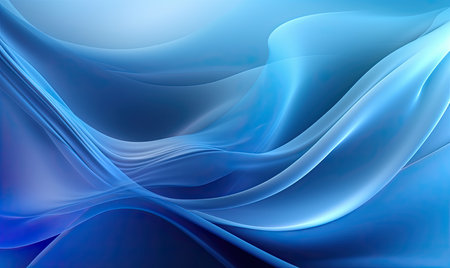 Abstract blue background with smooth lines in it. Vector illustration. Eps 10.の素材