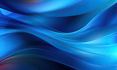 abstract blue background with some smooth lines in it (see more in my portfolio)の素材