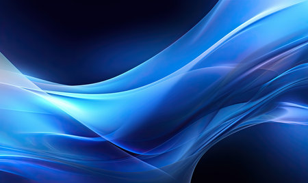 abstract blue background with some smooth lines in it (see more in my portfolio)の素材