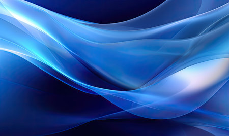 abstract blue background with some smooth lines in it (see more in my portfolio)の素材