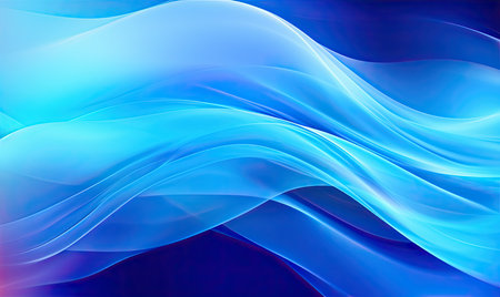 abstract blue background with some smooth lines in it (see more in my portfolio)の素材
