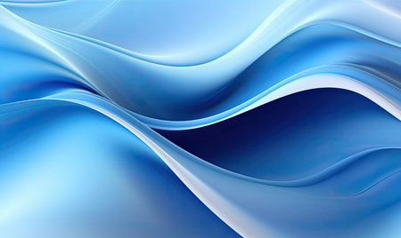 abstract blue background with some smooth lines in it (see more in my portfolio)の素材