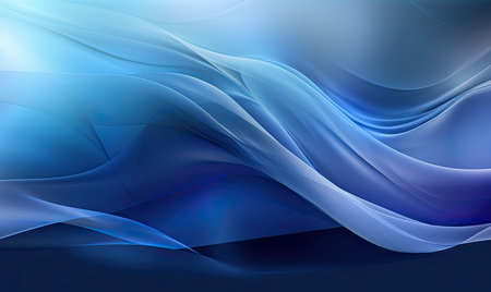 Abstract blue background with smooth lines. Vector illustration. Eps 10.の素材