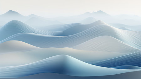 Abstract background of mountains. 3d rendering, 3d illustration.の素材