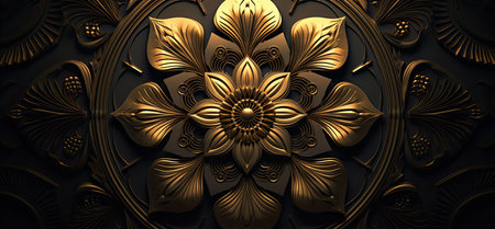 3D illustration of abstract fractal for creative design looks like flowerの素材
