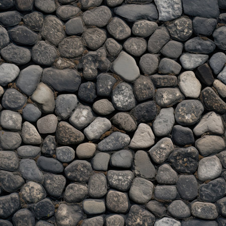 Close up of a stone wall. Background and texture for design.の素材