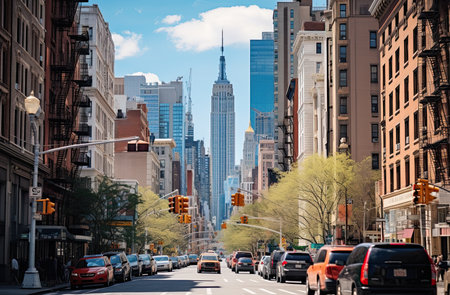 Skyscrapers of Manhattan, New York City, USAの素材