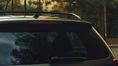 car on the road in the city. travel by car concept.の素材