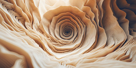 abstract background of the wavy fabric. 3d render illustrationの素材