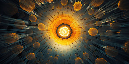 3D rendering of abstract fractal for creative design, art and entertainmentの素材
