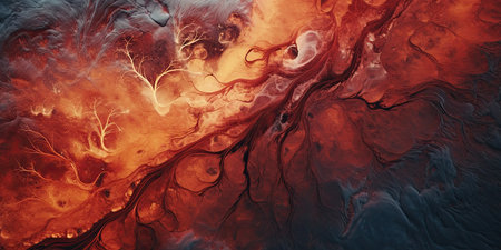 3d illustration of abstract fractal composition,digital art works.の素材