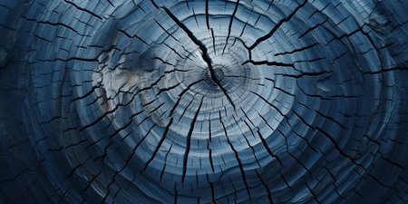 Old wood texture. Abstract background for design with rings and cracks.の素材