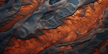 Fractal 3d illustration of abstract geometric composition,digital art works.の素材