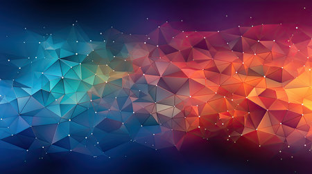 Polygonal background. Abstract background of the triangles. Illustrationの素材