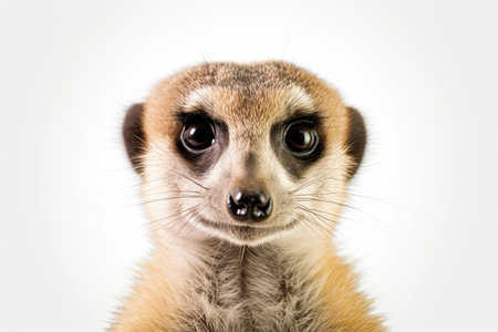 Portrait of a meerkat (Suricata suricatta)の素材