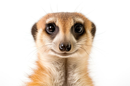 Close up of a meerkat (suricata suricatta)の素材