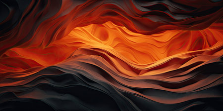Abstract wavy background. 3d rendering, 3d illustration.の素材