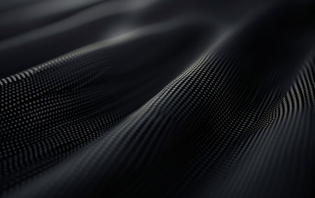 black carbon fiber texture background. close up. 3d render illustrationの素材