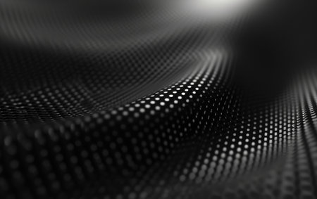 Abstract background with dots. Big data visualization. 3D rendering.の素材