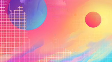 Abstract background with colorful gradients. Vector illustration for your design.の素材