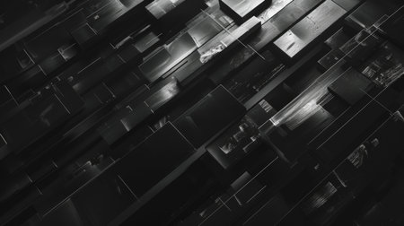 Abstract 3d rendering of geometric shapes. Bauhaus design.の素材